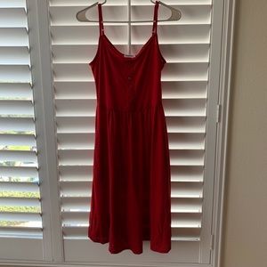 Red Midi Sundress